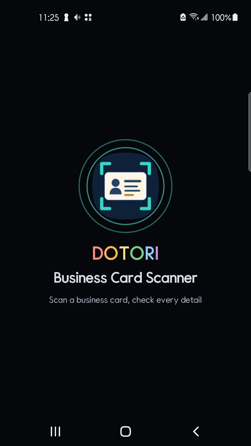 Business card scanner introduction